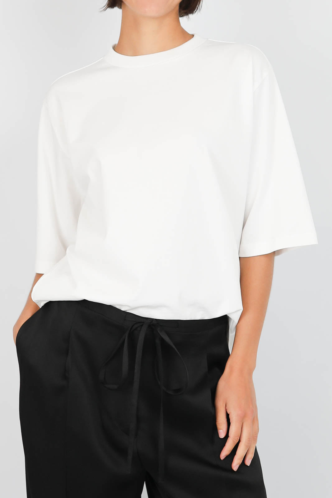 T-Shirt aus Baumwolle in Optic White