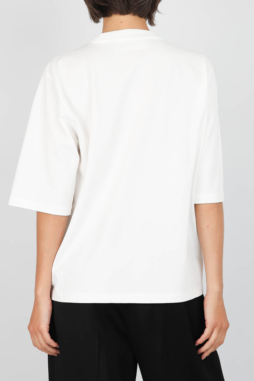 T-Shirt aus Baumwolle in Optic White