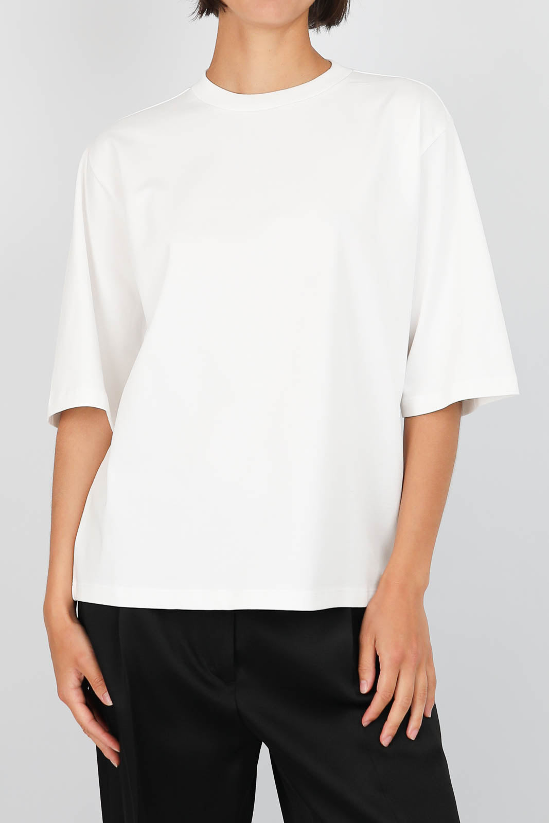 T-Shirt aus Baumwolle in Optic White