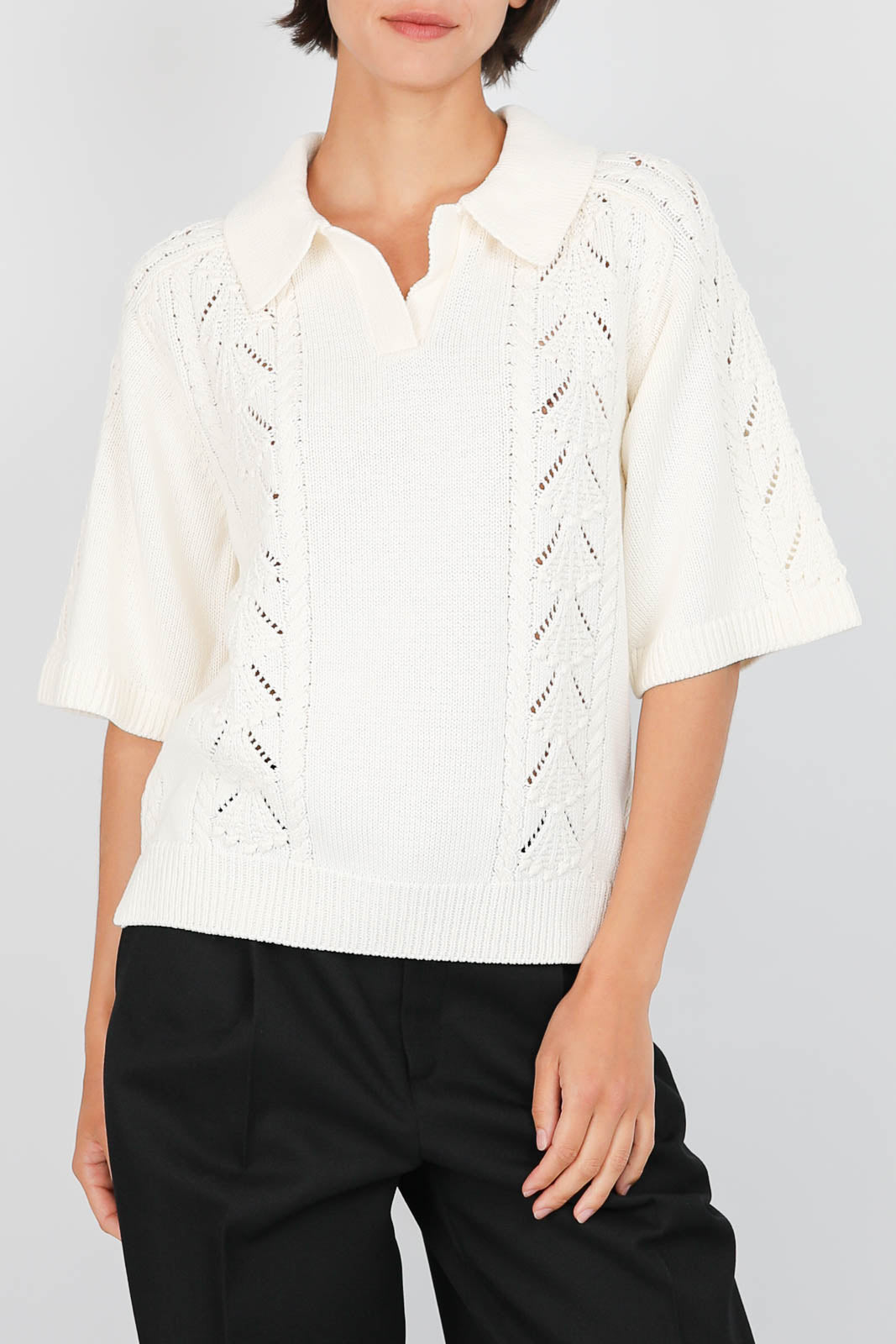 T-Shirt Kina in Ecru