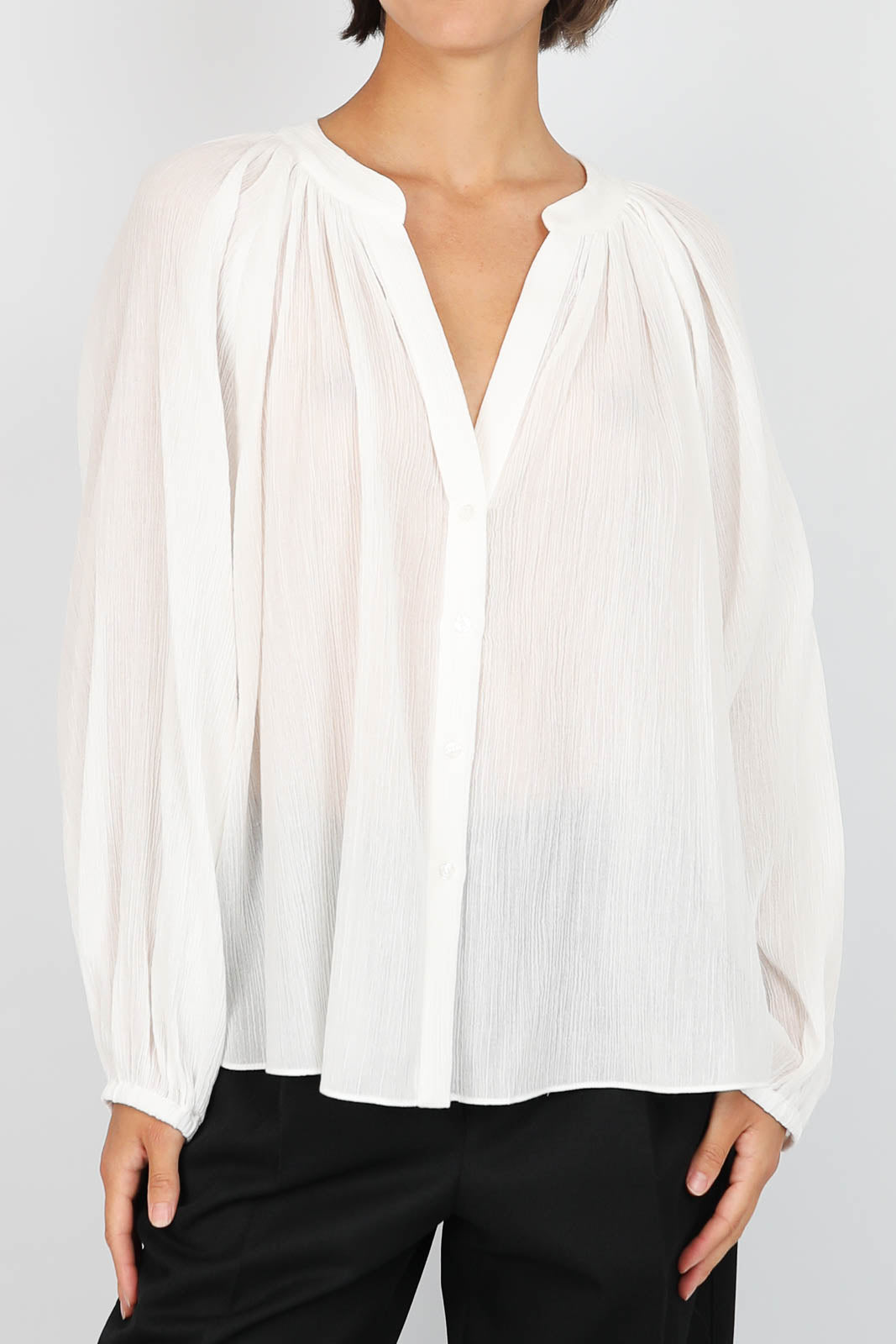 Bluse Edme in Weiss