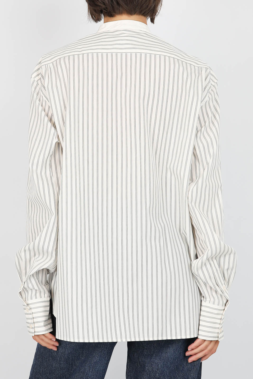 Bluse Bermudes in Blanc Casse/Noir