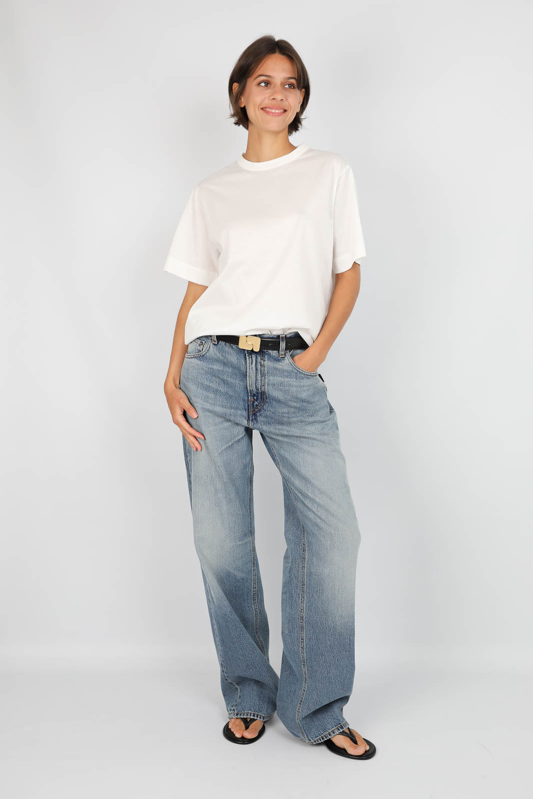 T-Shirt Basic in Weiss