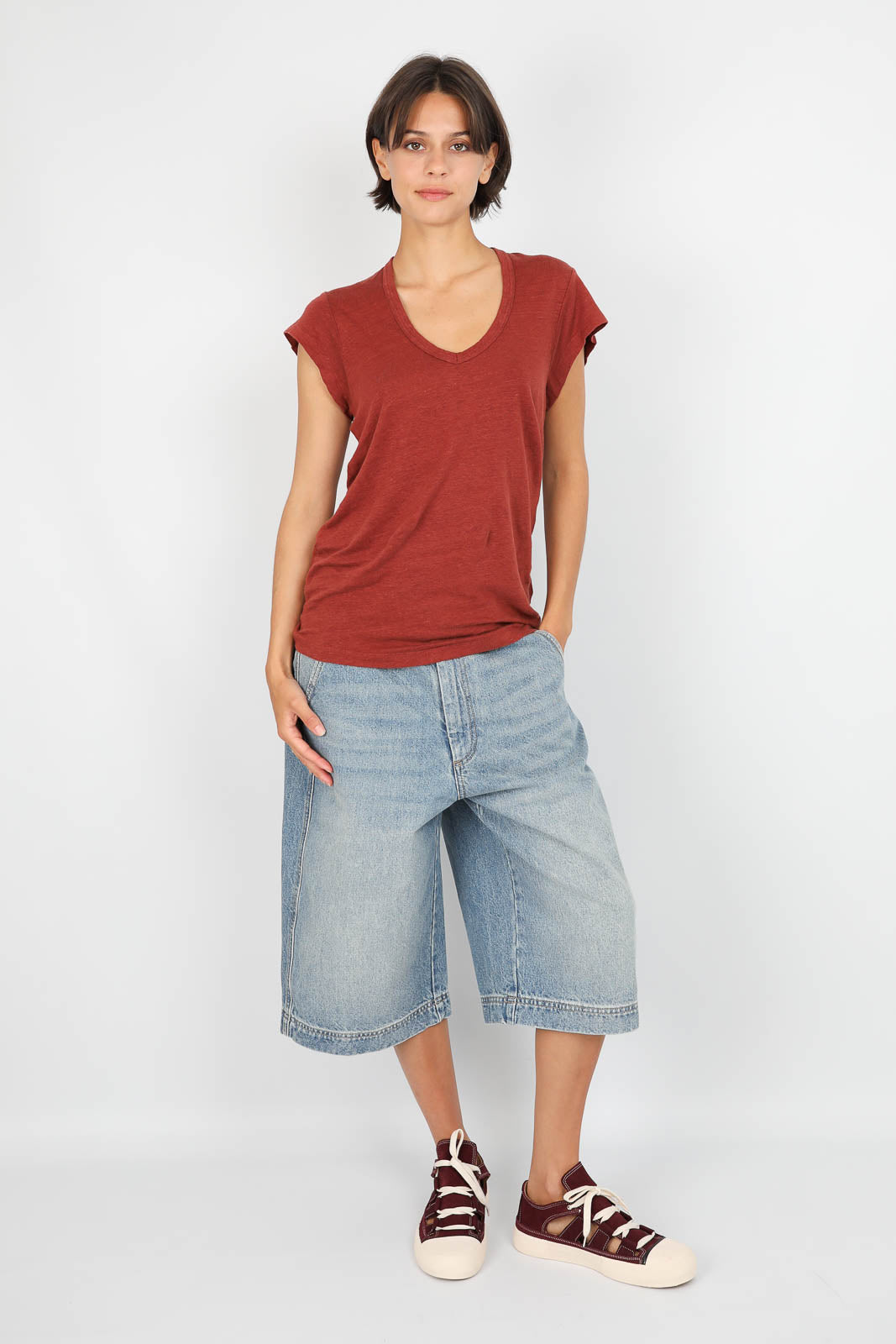 T-Shirt Zankou in Dark Rust