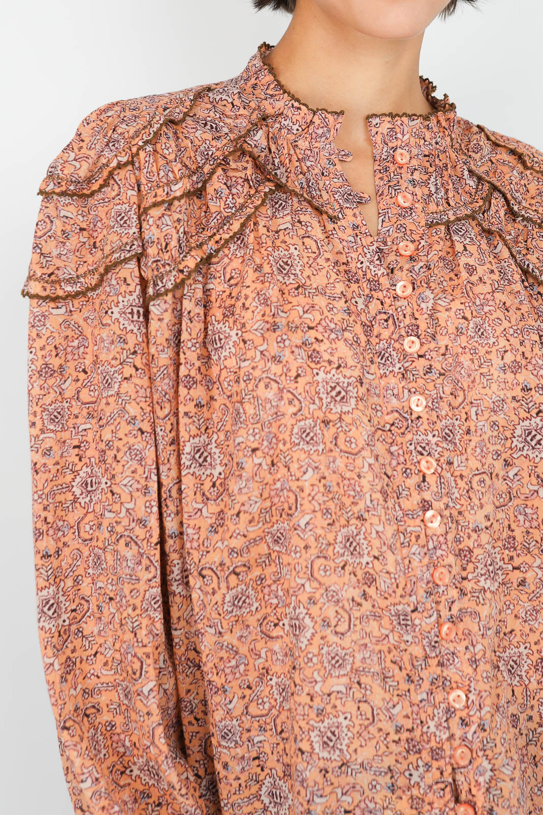 Bluse Christa in Rust
