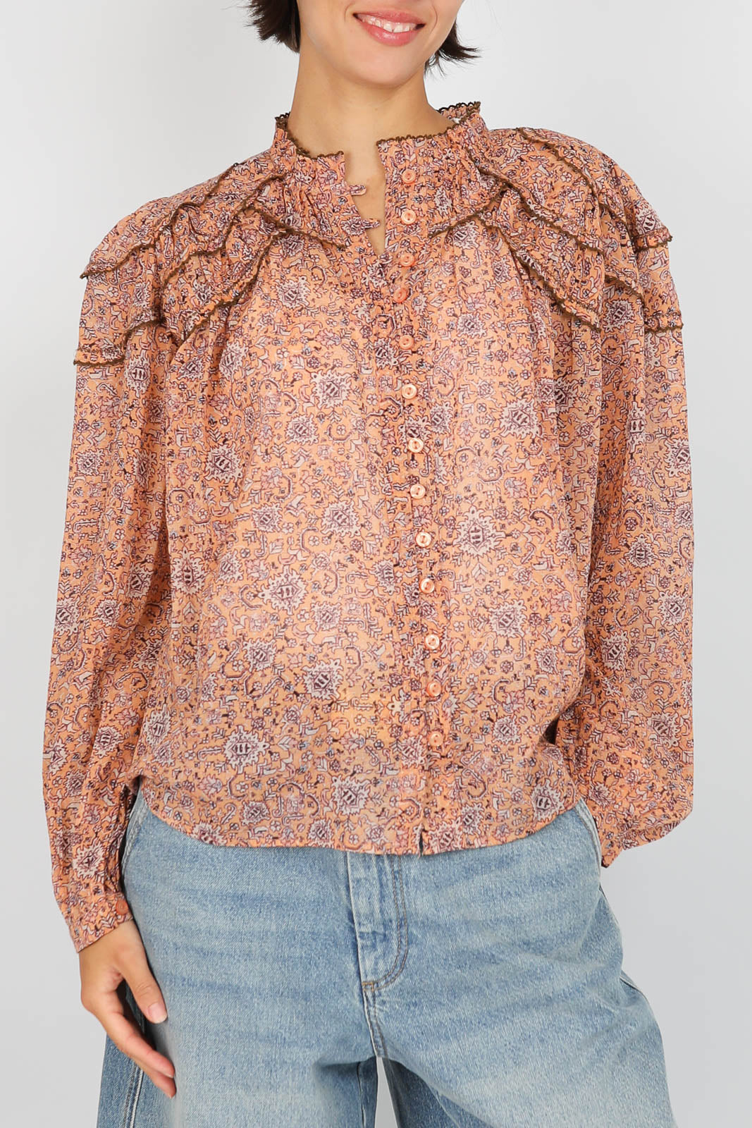 Bluse Christa in Rust