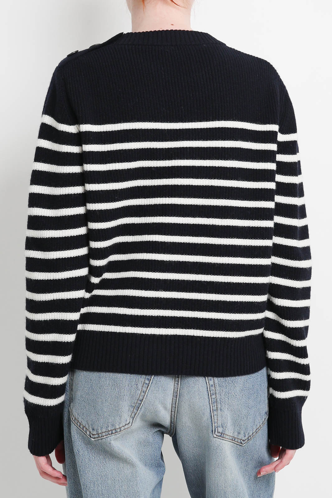 Roberto Collina, Pullover Girocollo Riga in Navy