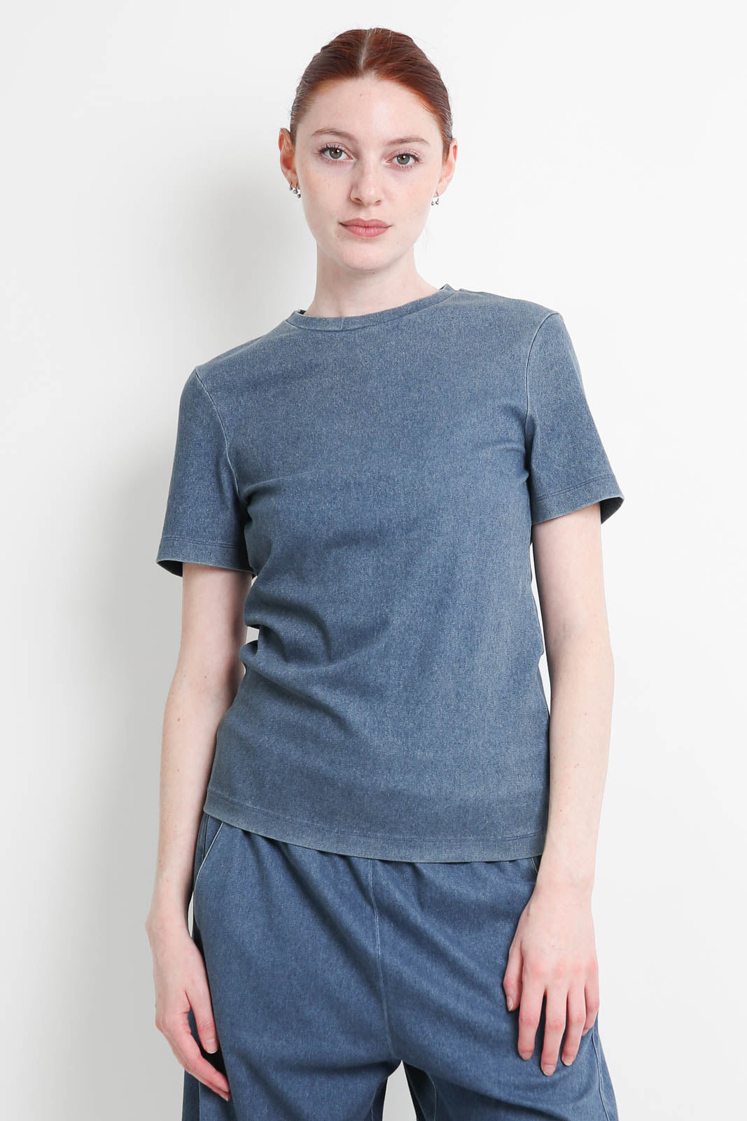 Tibi, T-Shirt Baby T in Classic Wash