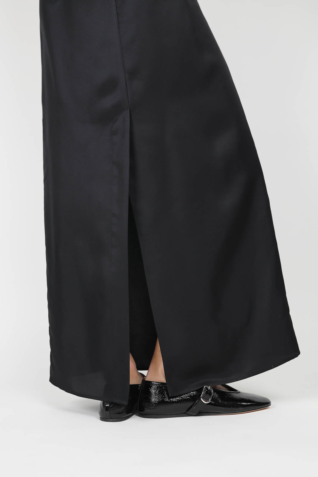 Kleid Scoop-Neck in Schwarz