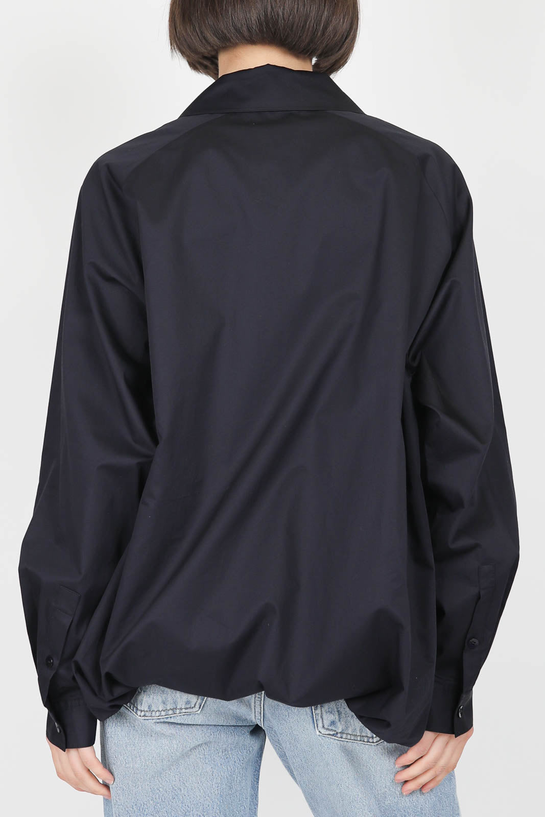 Bluse Bubble in Dark Navy