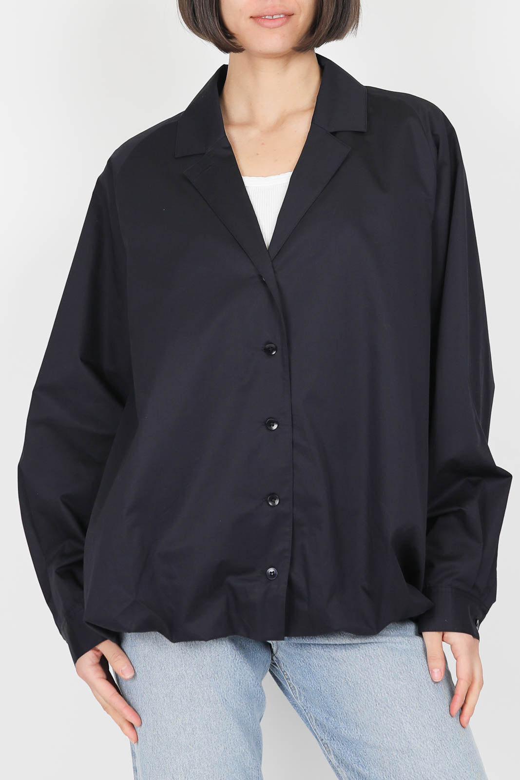 Bluse Bubble in Dark Navy