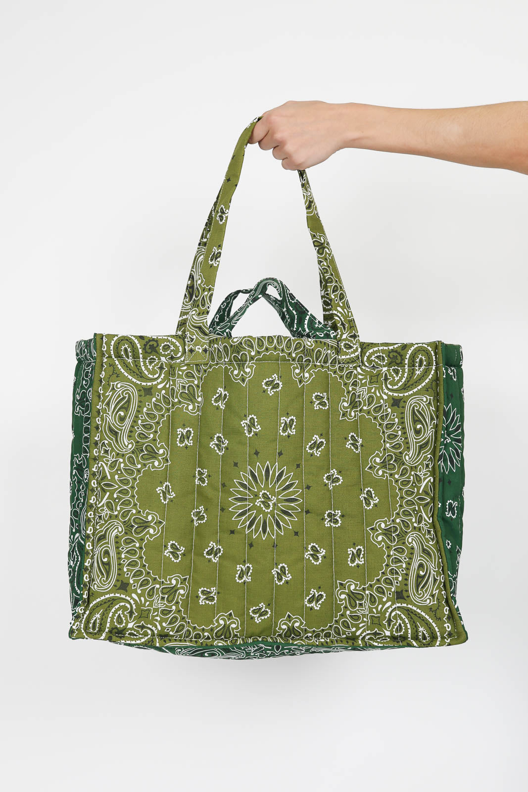 Tasche Maxi Cabas Love in Bronze/Vert Weekend