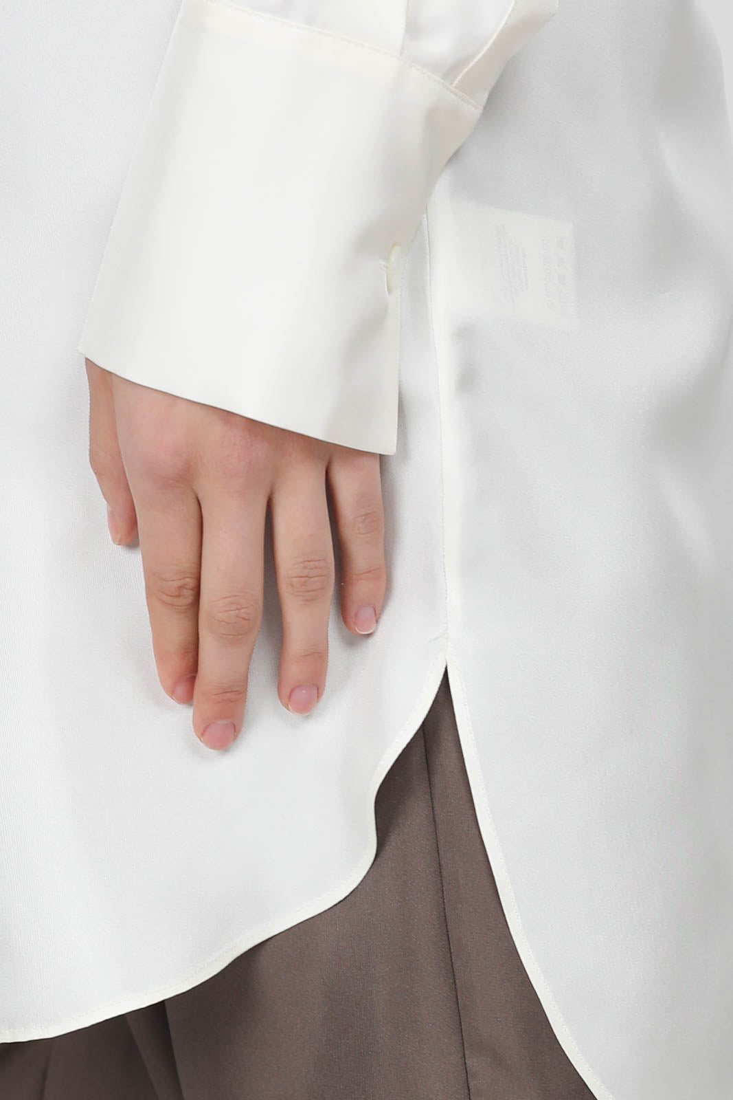 Bluse aus Seide in Cream