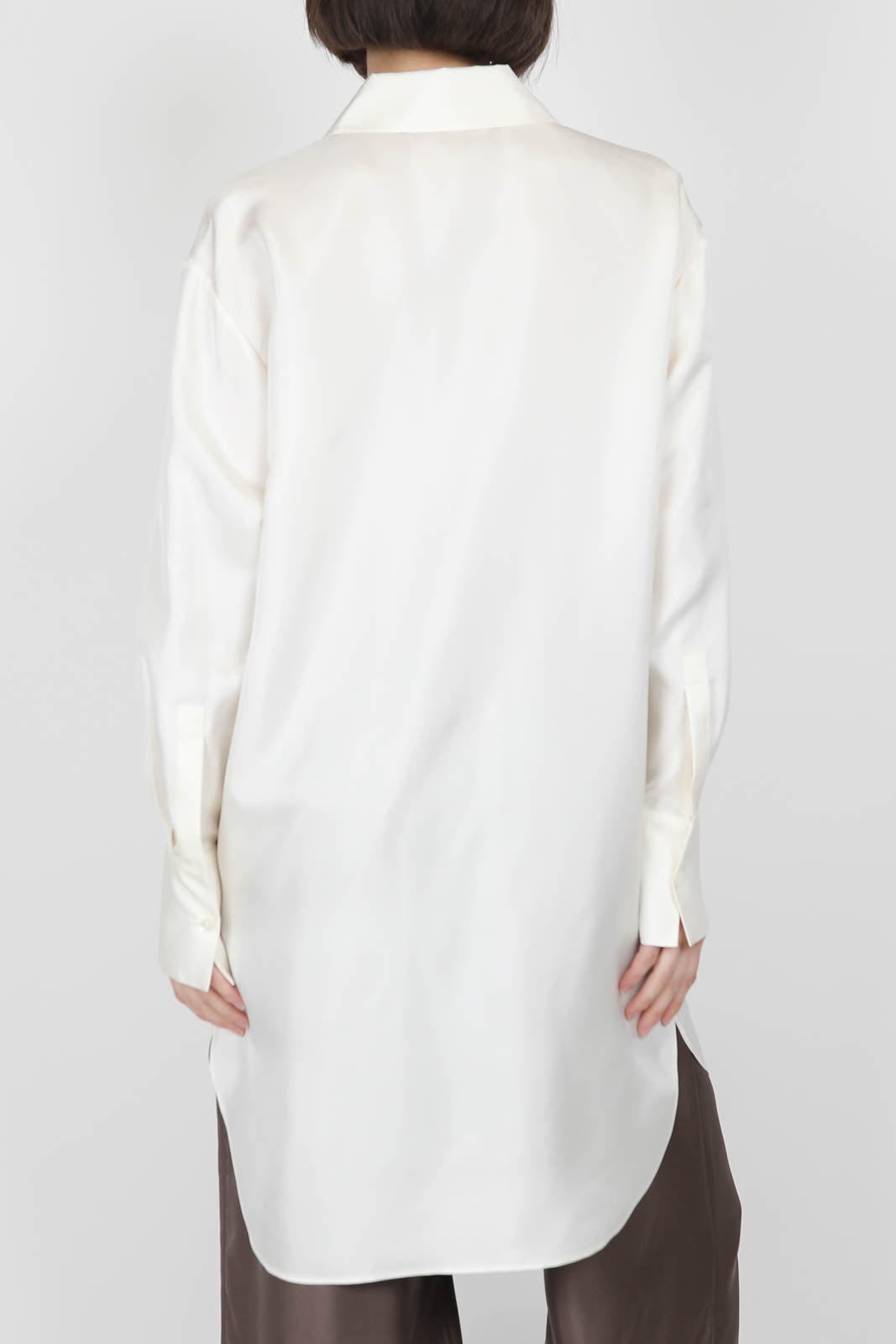 Bluse aus Seide in Cream