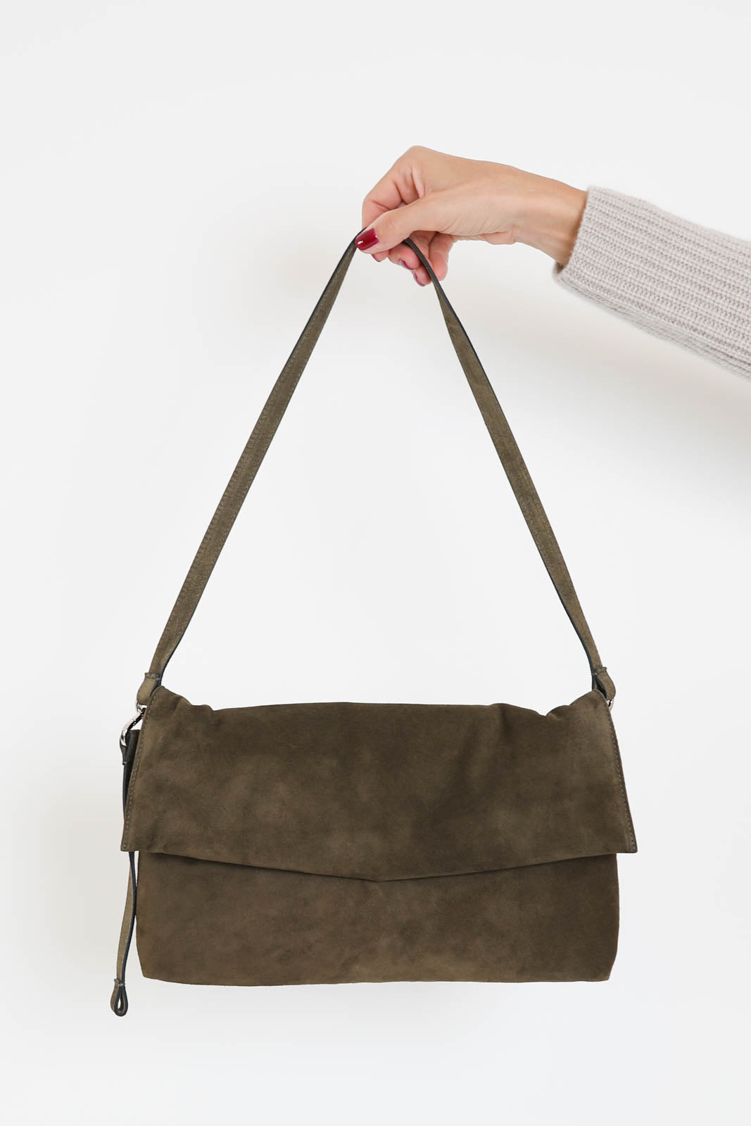 Zilla, Tasche Leather Longuette in Oliva