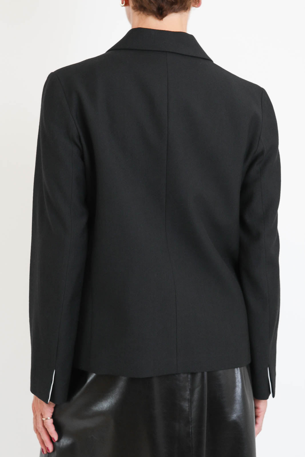 Pomandère, Blazer aus Wolle in Schwarz