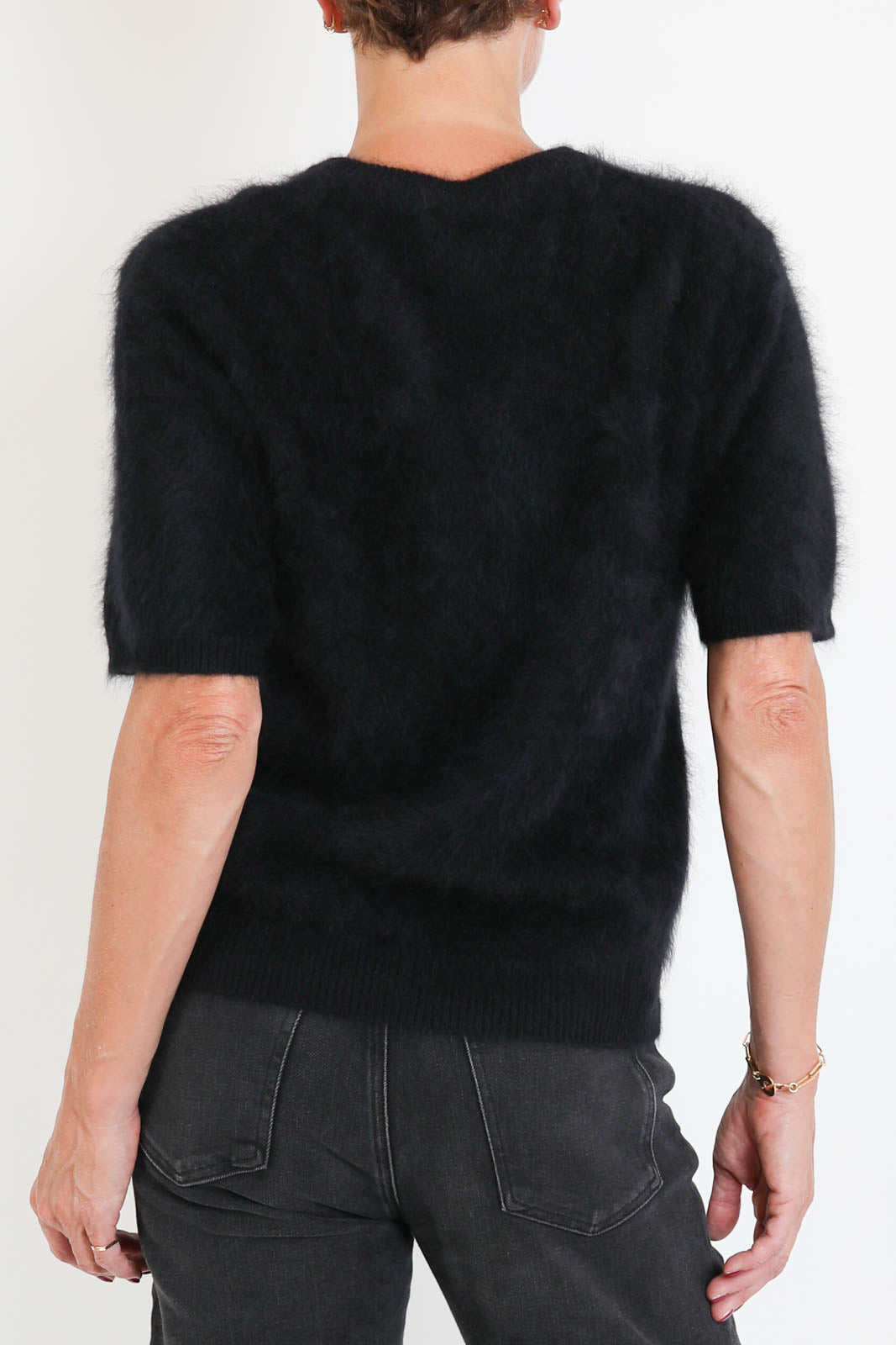 Lisa Yang, Pullover Lovisa in Black Brushed