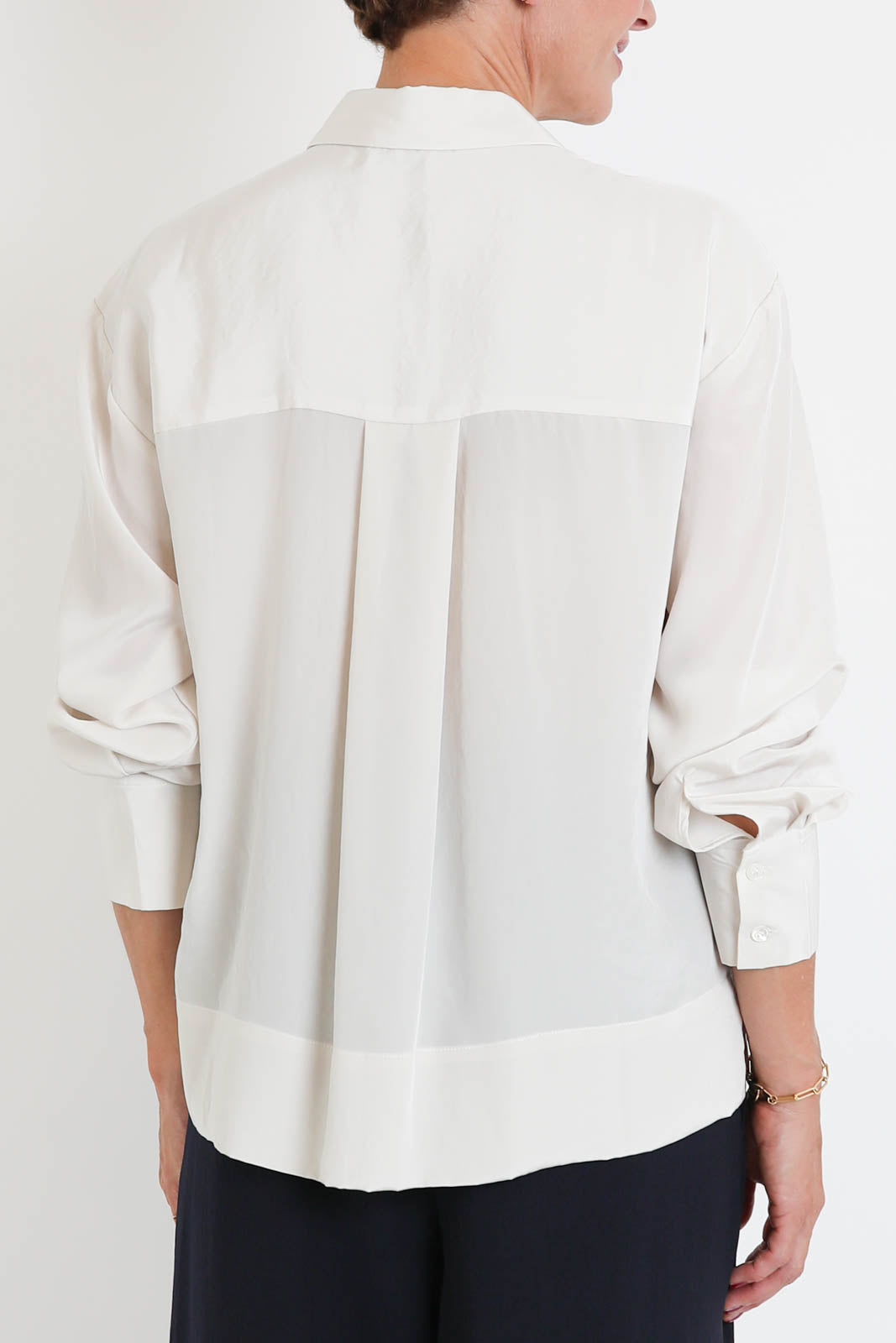 Zenggi, Bluse Technosilk Boxy in Off-White