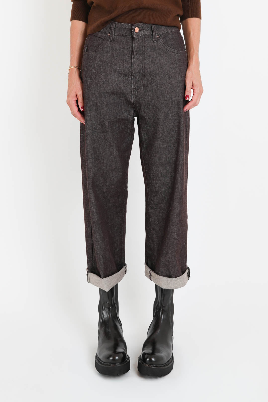 The Nim, Jeans Diana in Burgundy