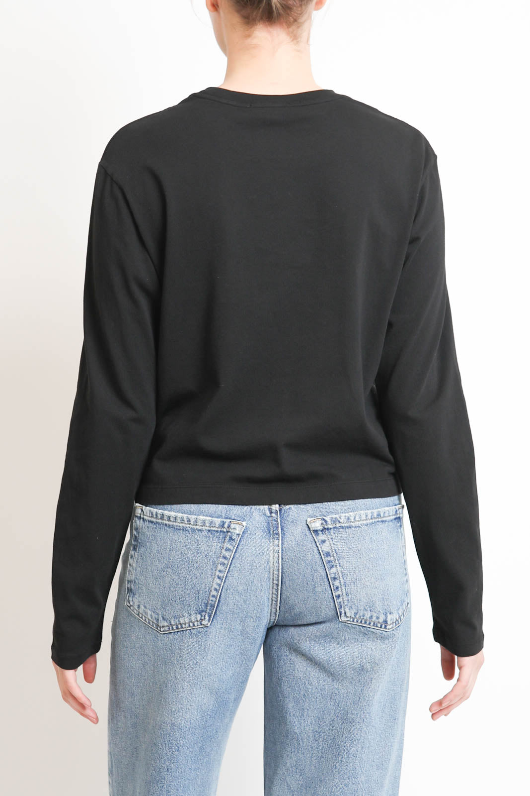 Agolde, Langarm-Shirt Sydney in Schwarz