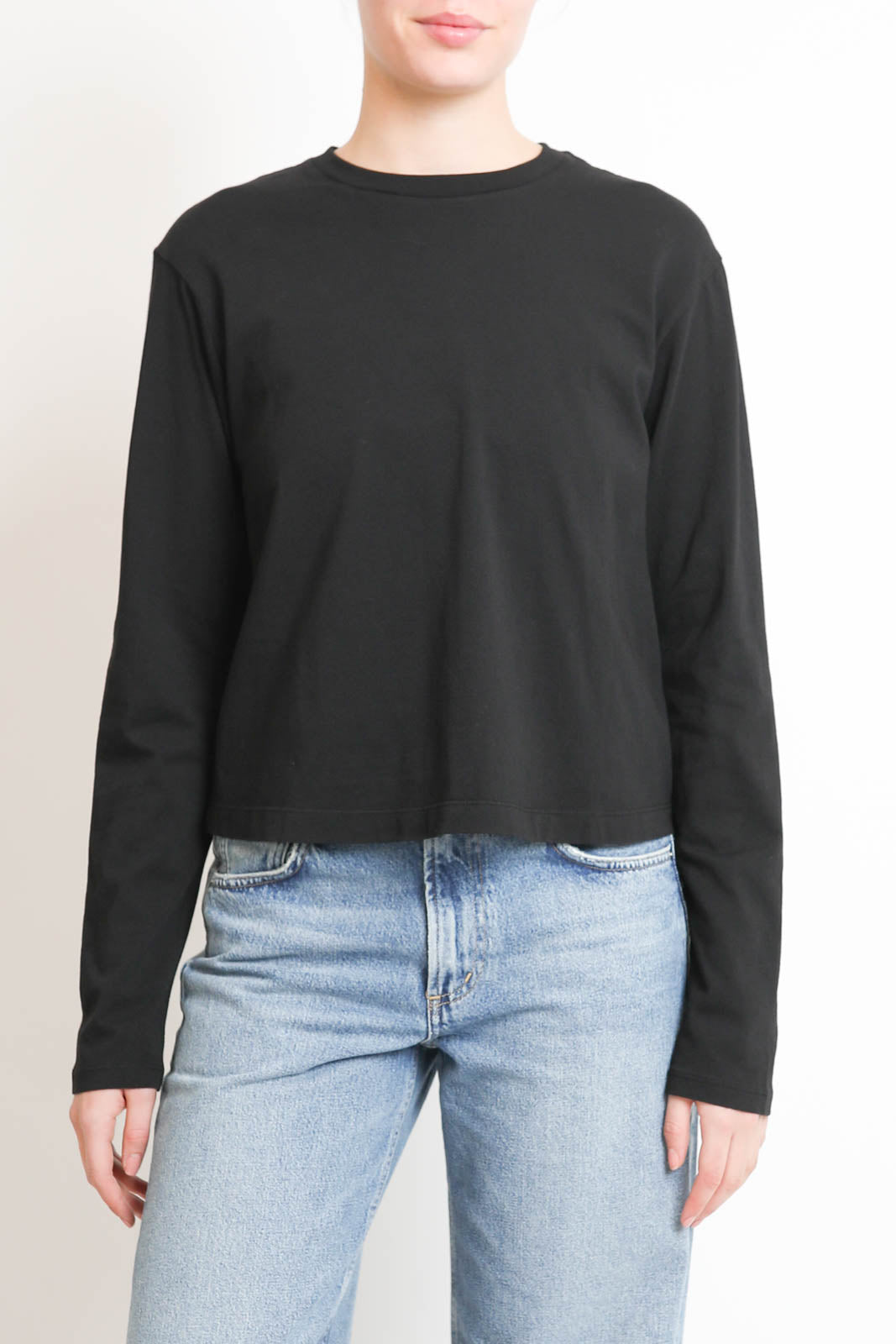 Agolde, Langarm-Shirt Sydney in Schwarz