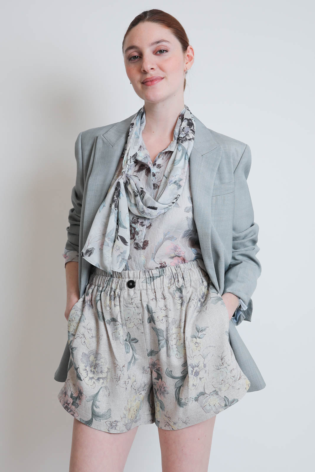 Forte-Forte, Shorts Peonia My Love in Glicine