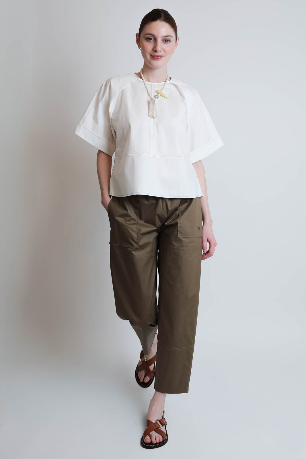 Nackiye, Top Almost a T-Shirt in Weiss