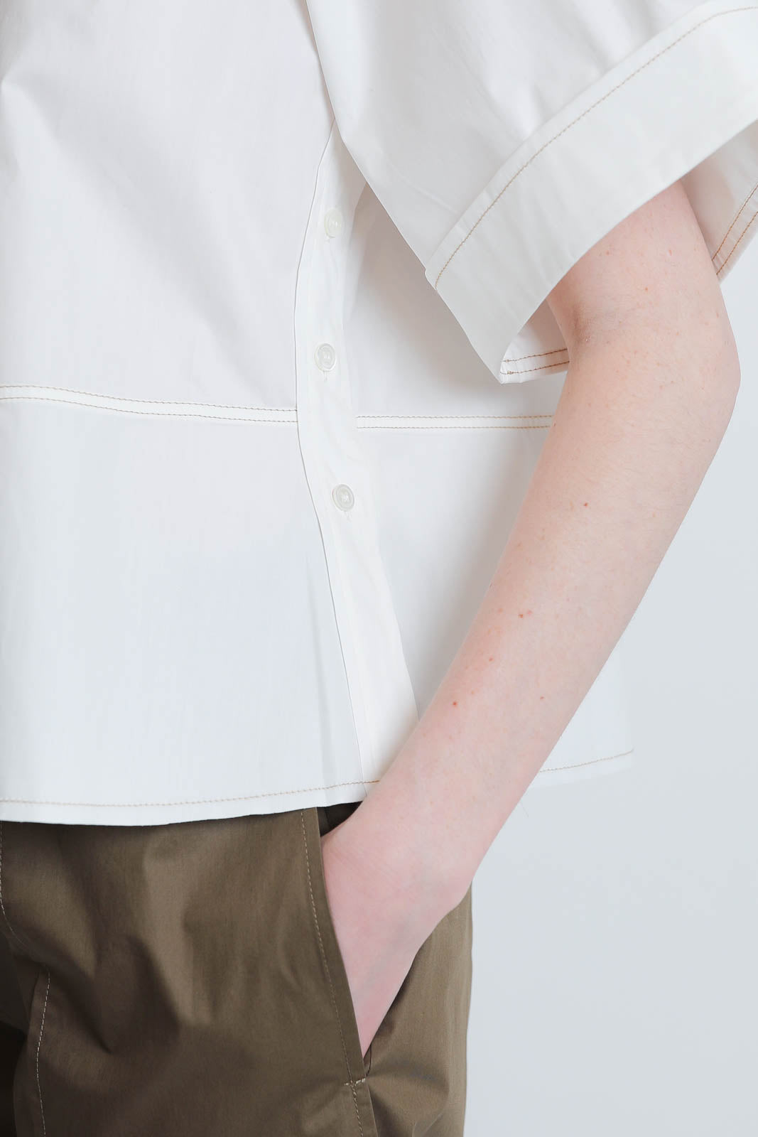 Nackiye, Top Almost a T-Shirt in Weiss