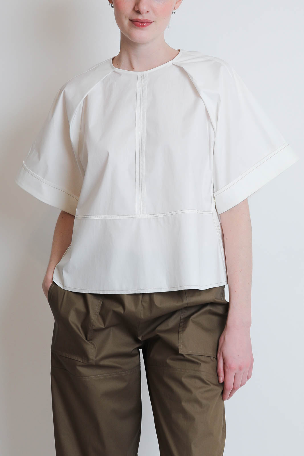 Nackiye, Top Almost a T-Shirt in Weiss