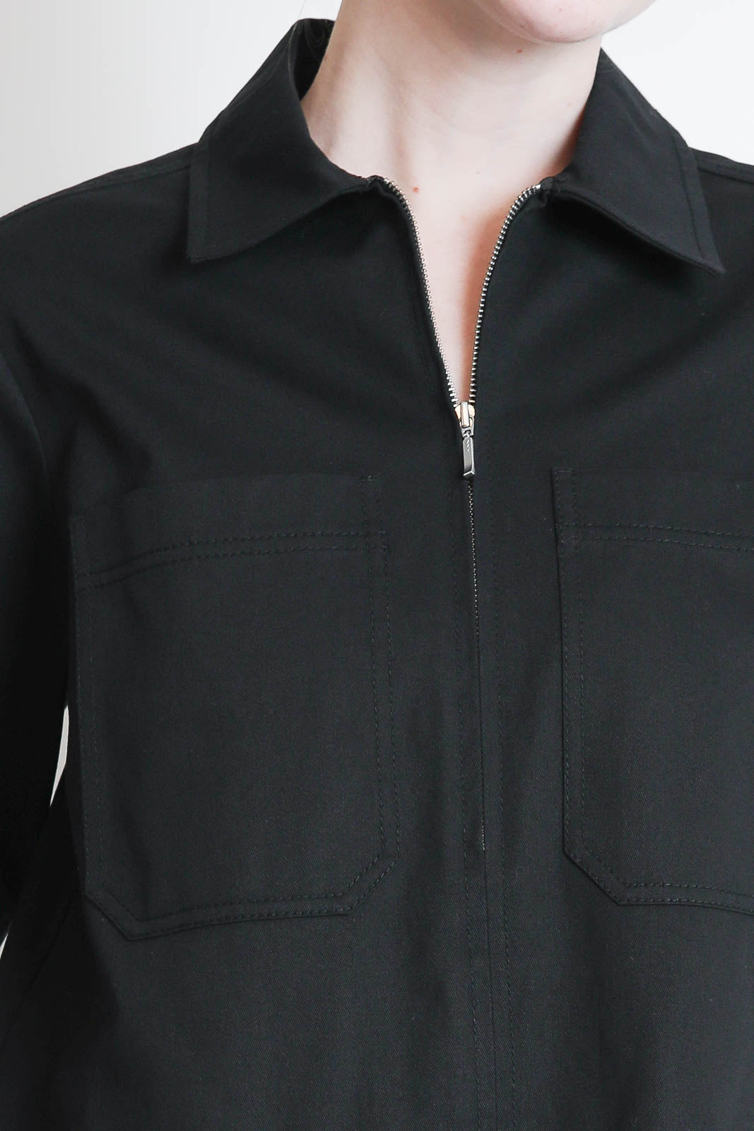 Lee Mathews, Kleid Drill Mini in Schwarz