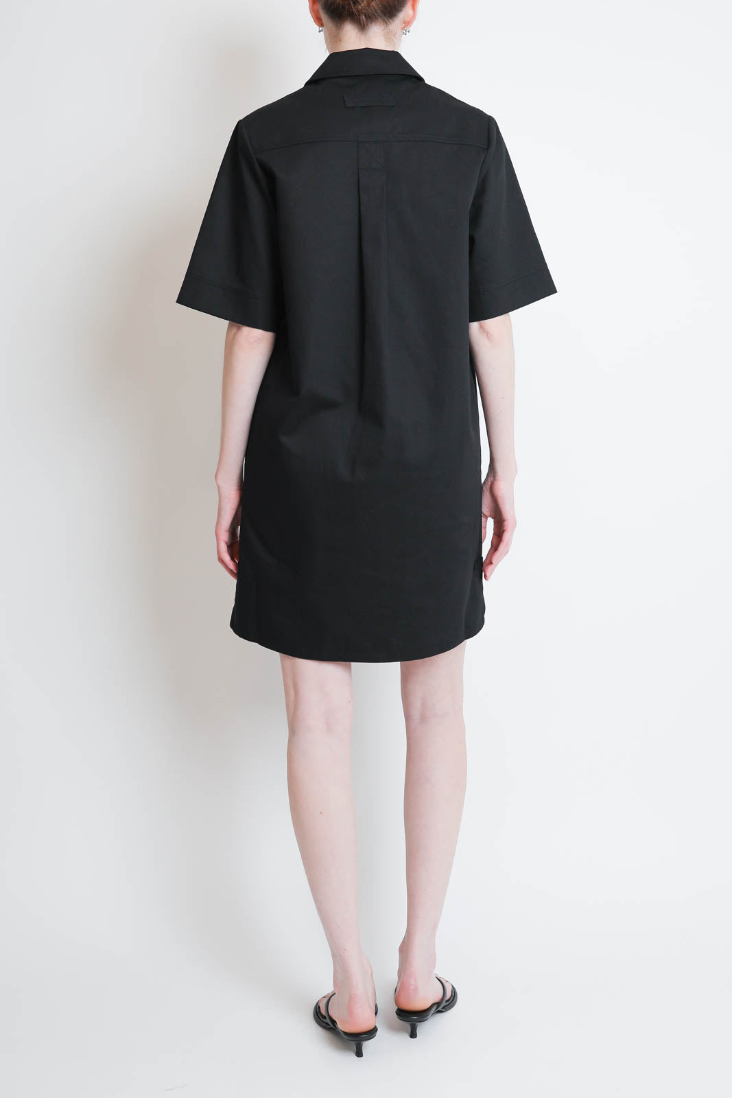 Lee Mathews, Kleid Drill Mini in Schwarz