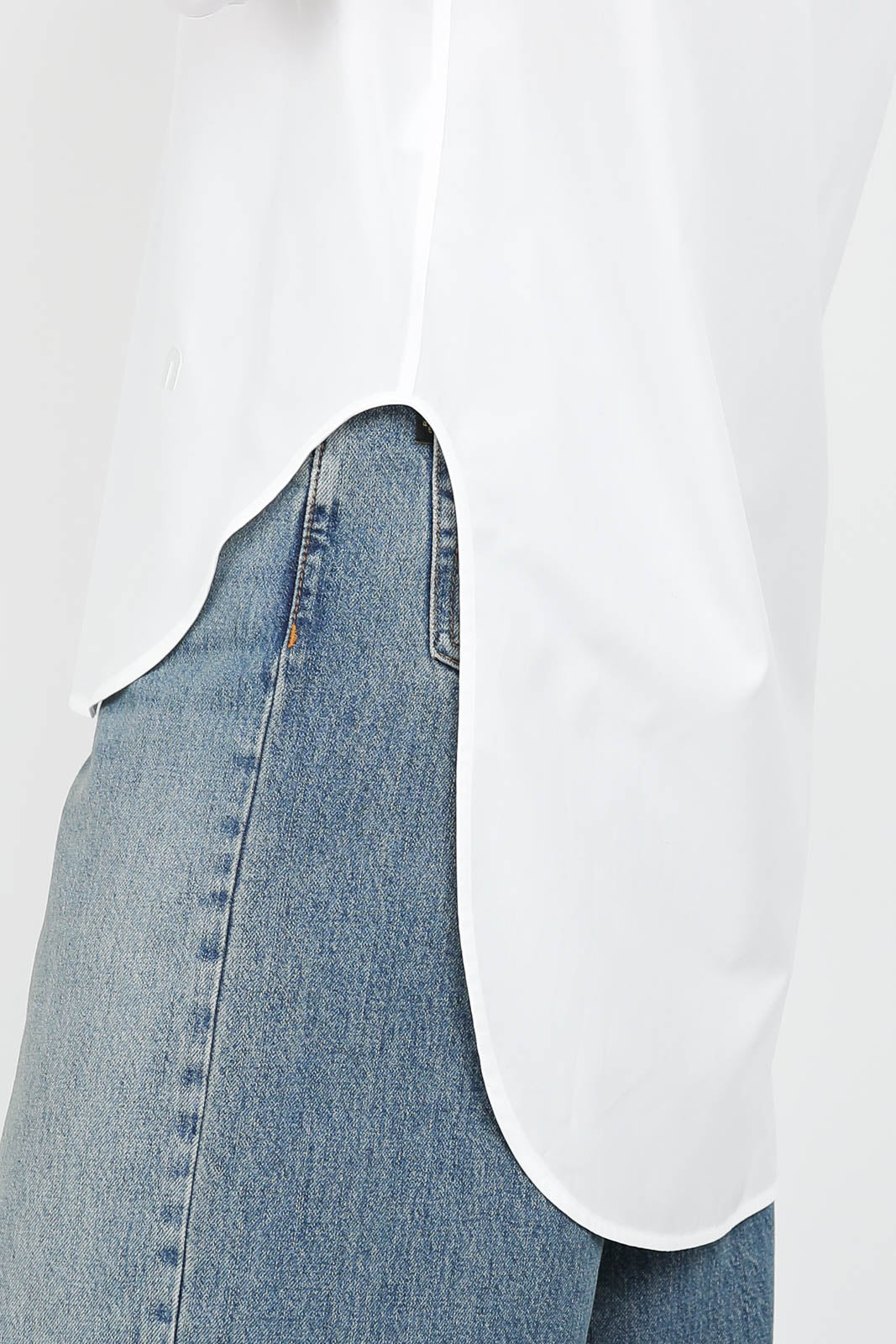 Bluse Pen in Weiss