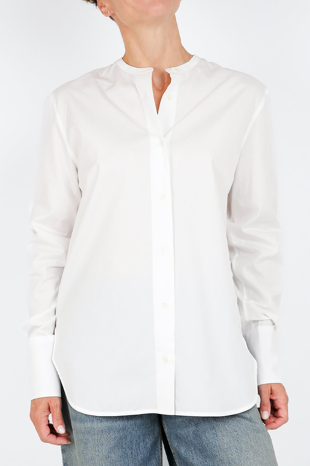 Bluse Pen in Weiss