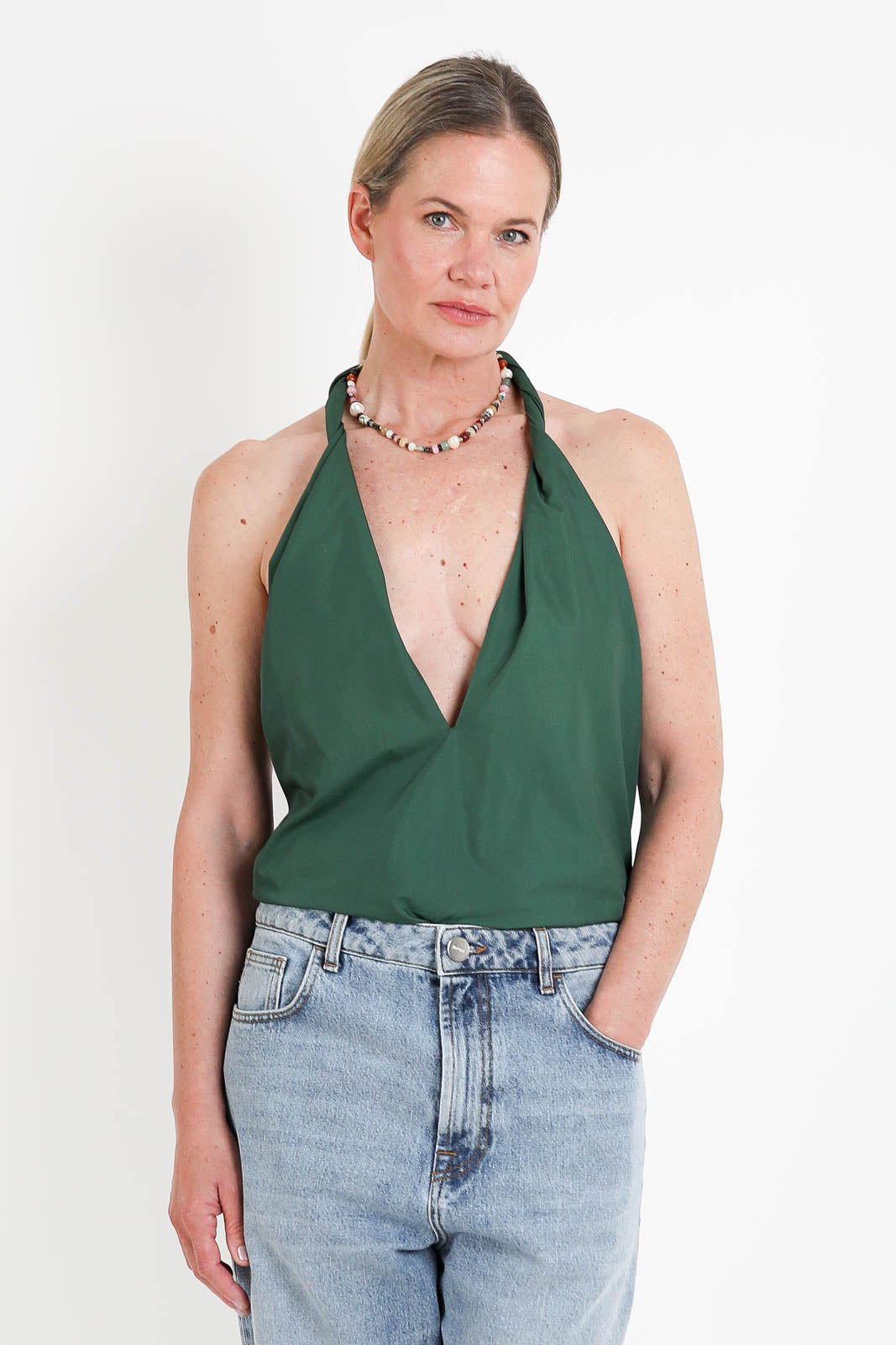 Atelier 1985, Top Fin in Flaschengrün