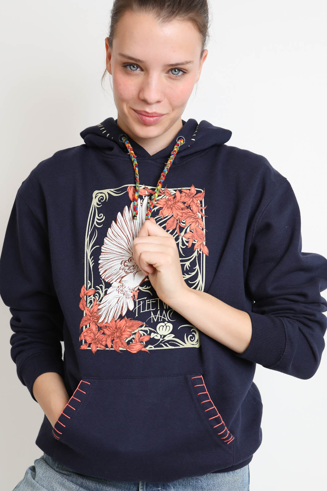 Fish Club, Pullover Fleetwood Mac in Colombe