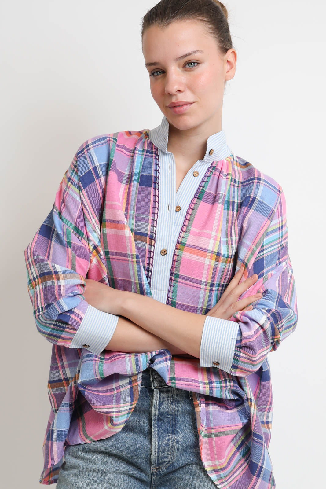 Fish Club, Bluse Folk in Marlot