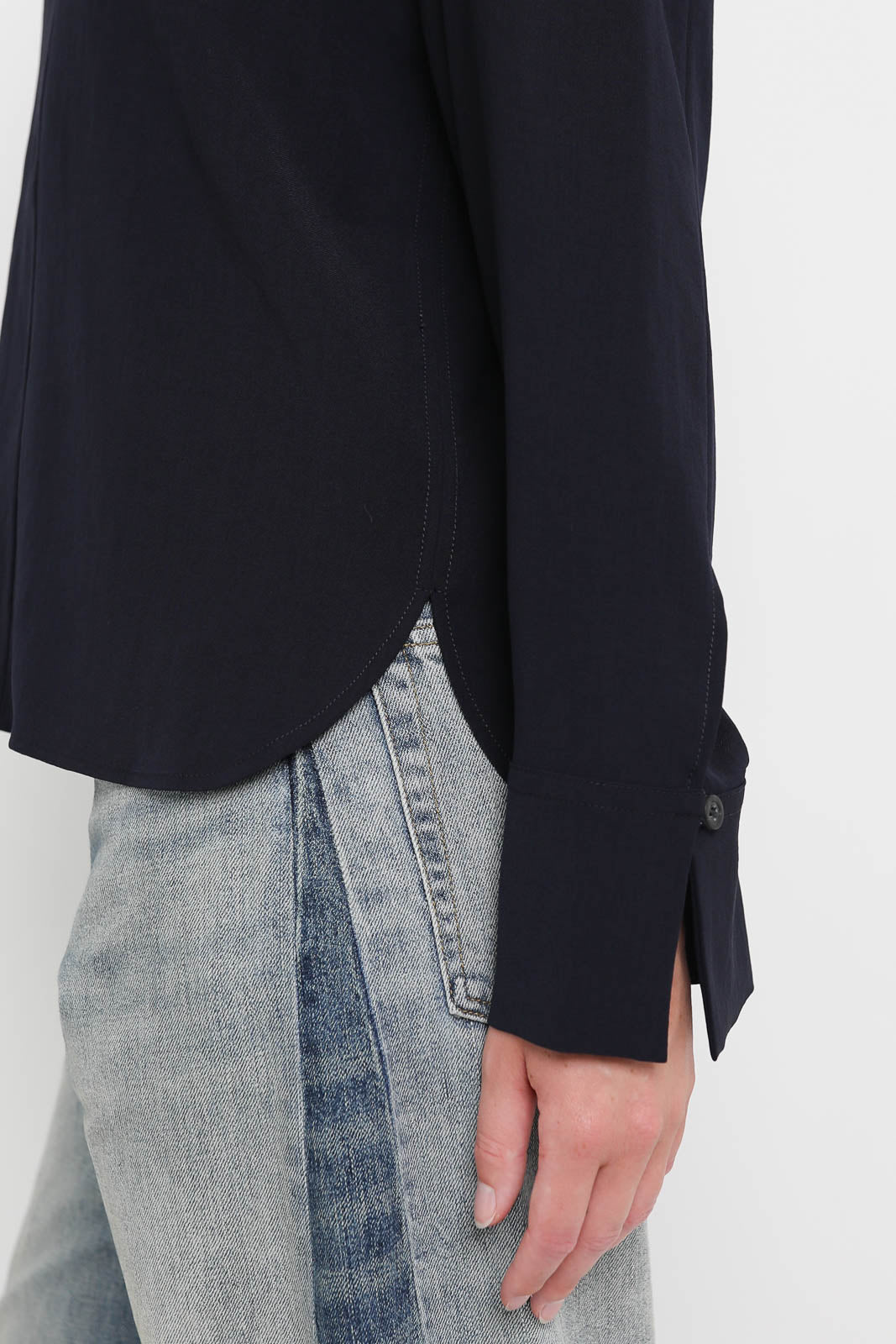 Zenggi Top Crepe in Midnight Blue