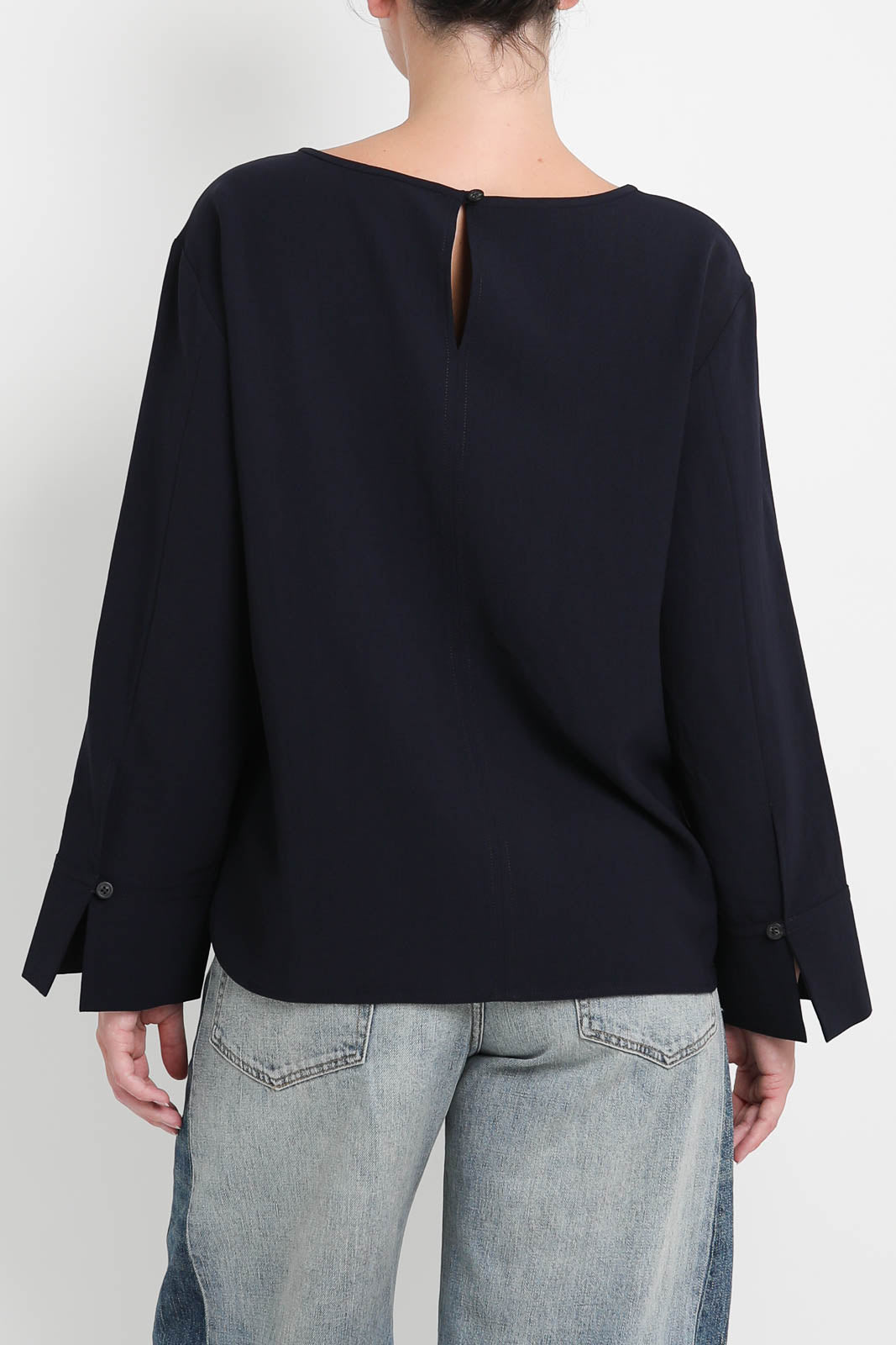 Zenggi Top Crepe in Midnight Blue