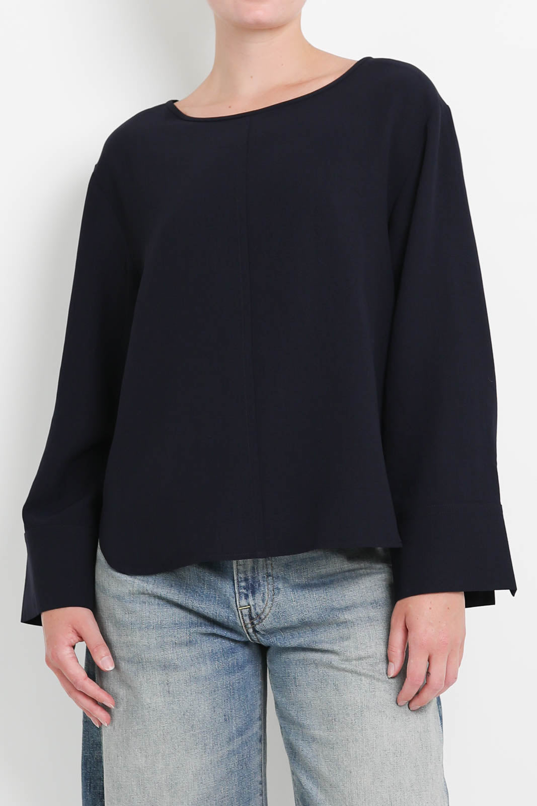 Zenggi Top Crepe in Midnight Blue