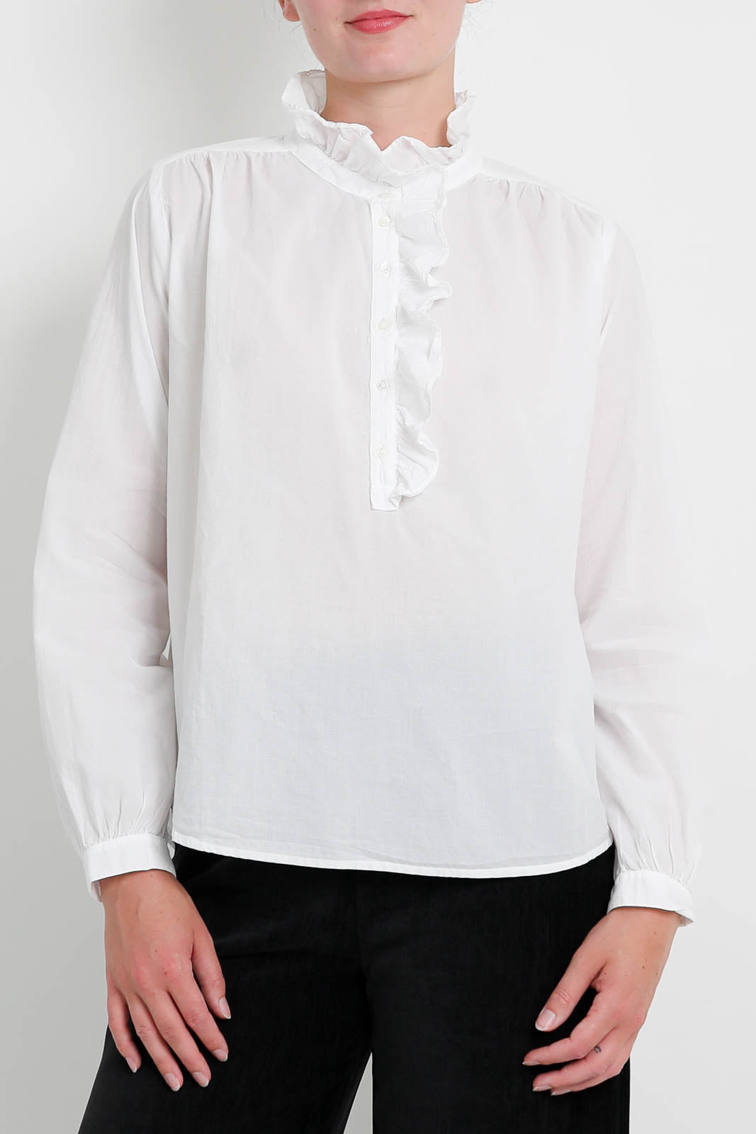 Xirena Bluse Caspian in Weiss
