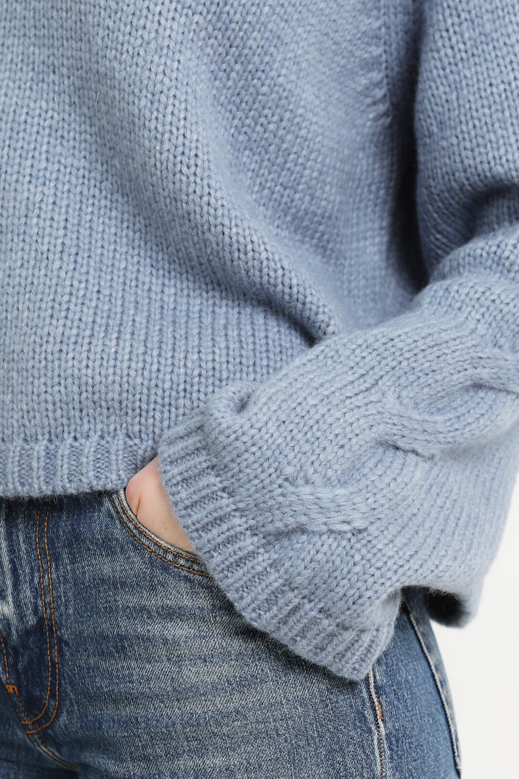 Roberto Collina Pullover Girocollo in Aqua