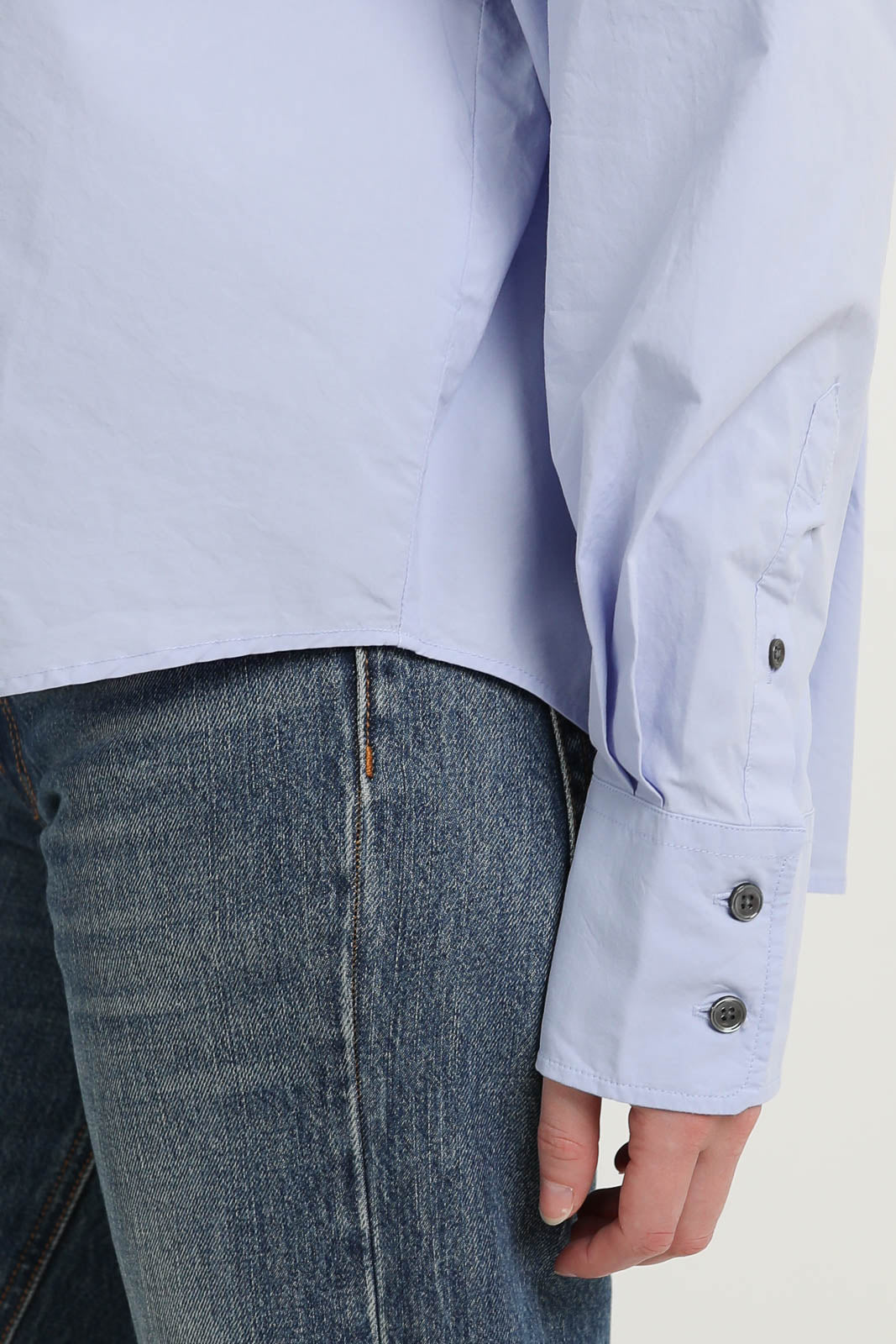 Zenggi Bluse Paper in Misty Blue
