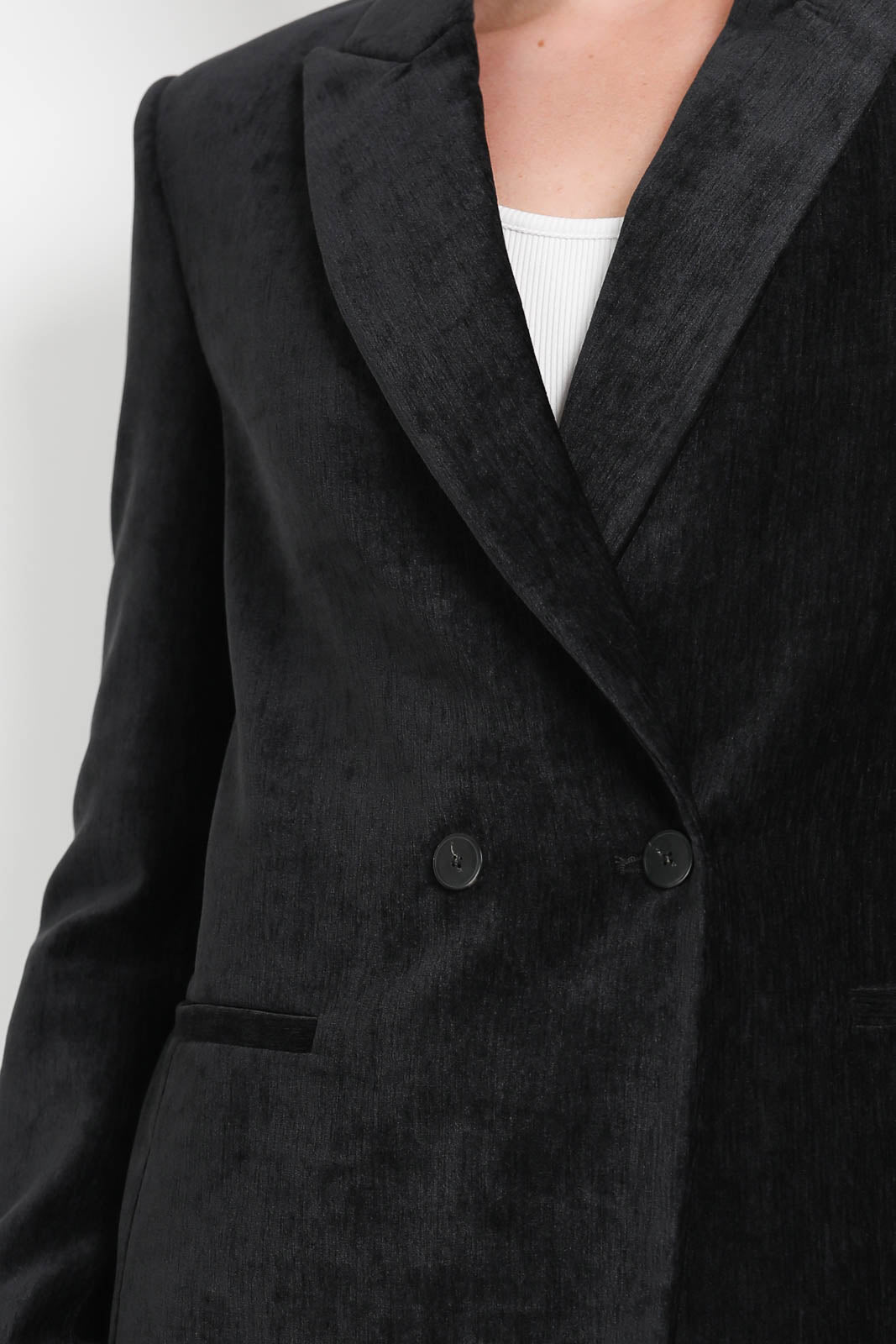Forte-Forte, Blazer aus Samt in Nero