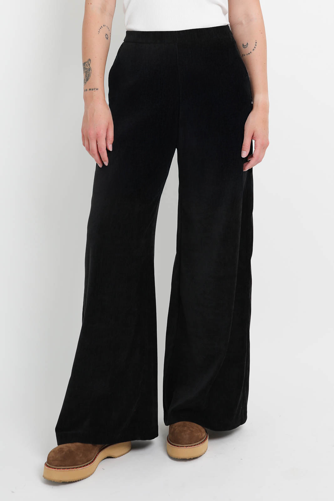 Forte-Forte, Hose aus Samt in Nero