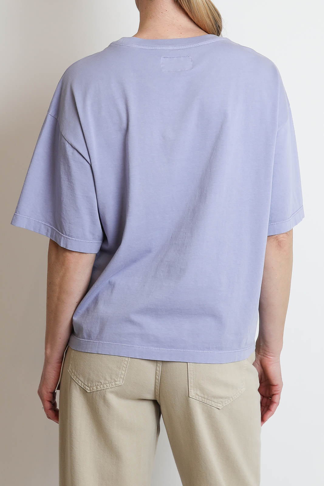 Bowery, T-Shirt aus Baumwolle in Pale Iris