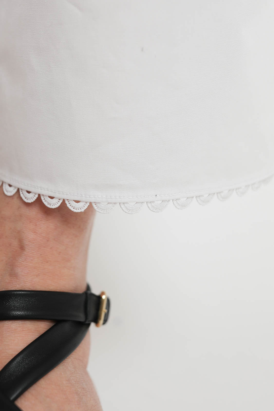 Rohe, Hose Embroidered Poplin in Optic White