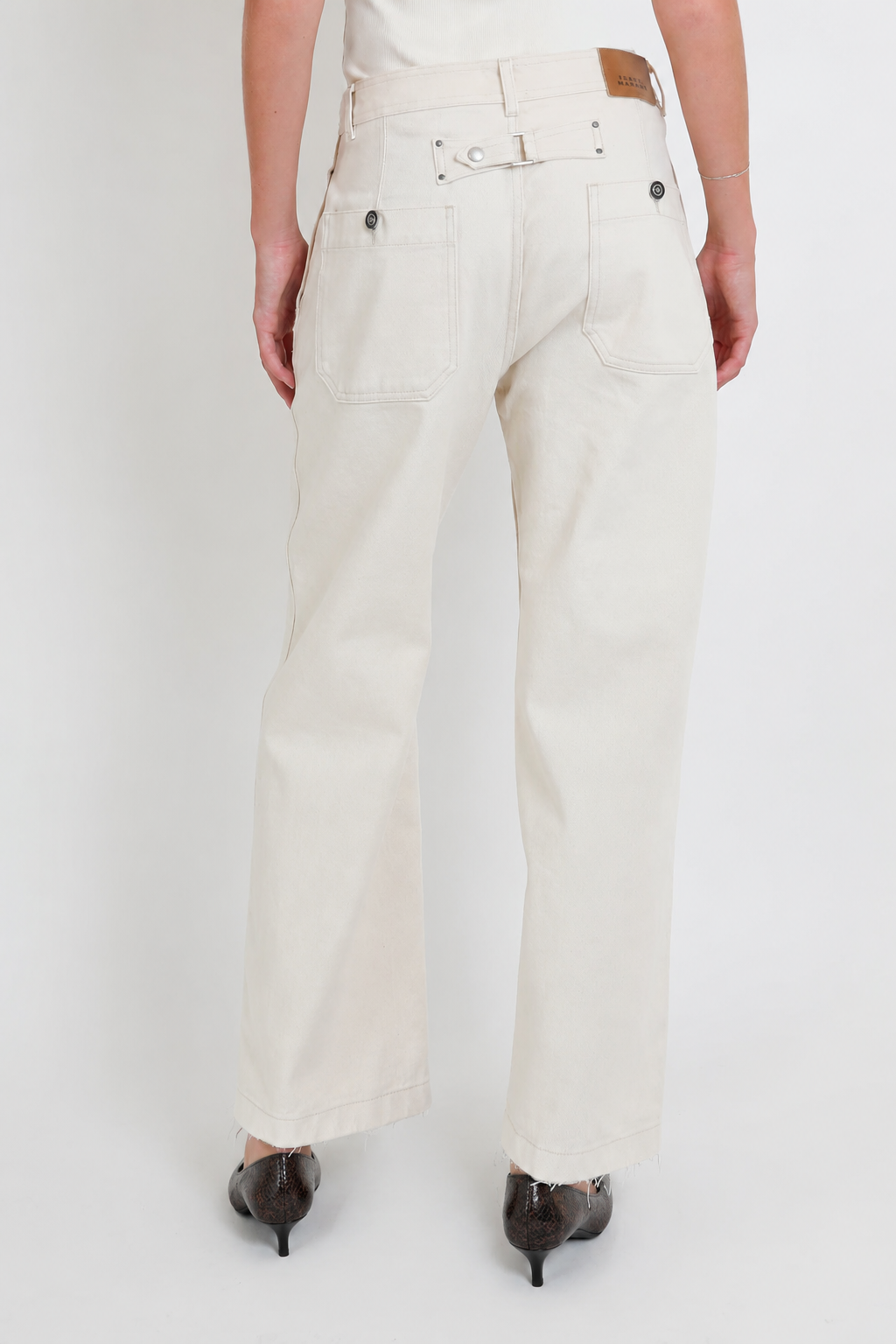 Marant Etoile, Jeans Ermina in Ecru