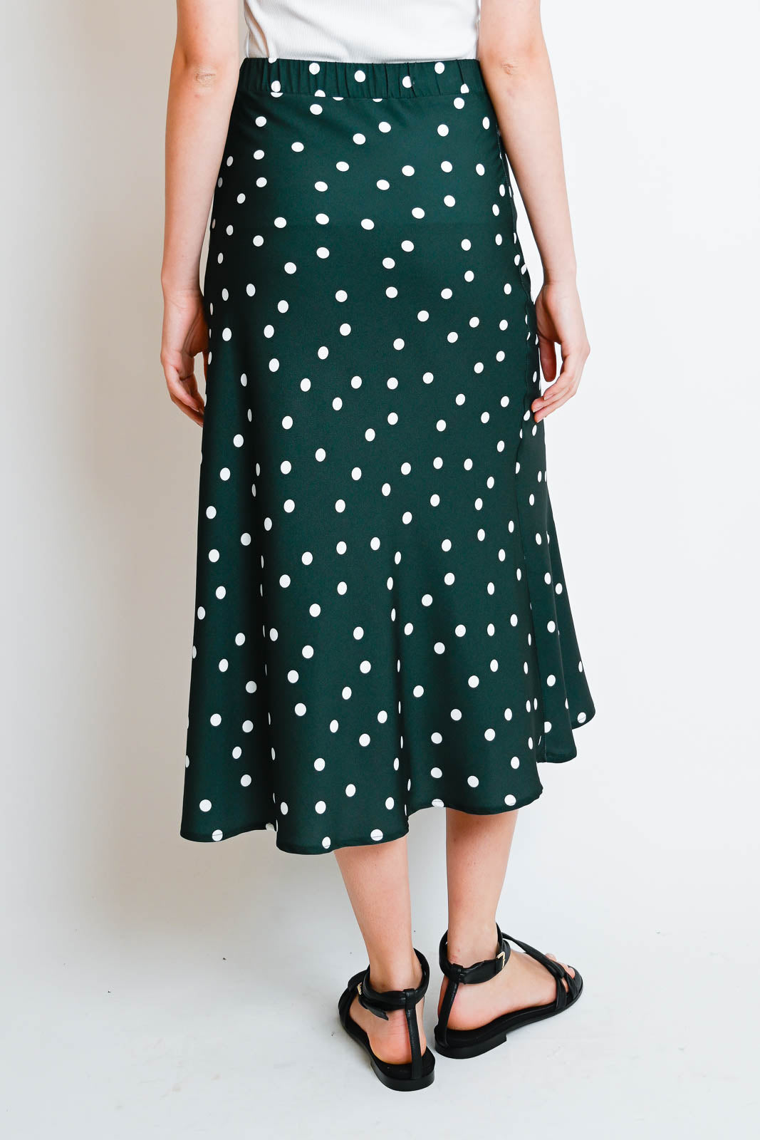 Atelier 1985, Rocke Erika in Tupfen Flaschengrün