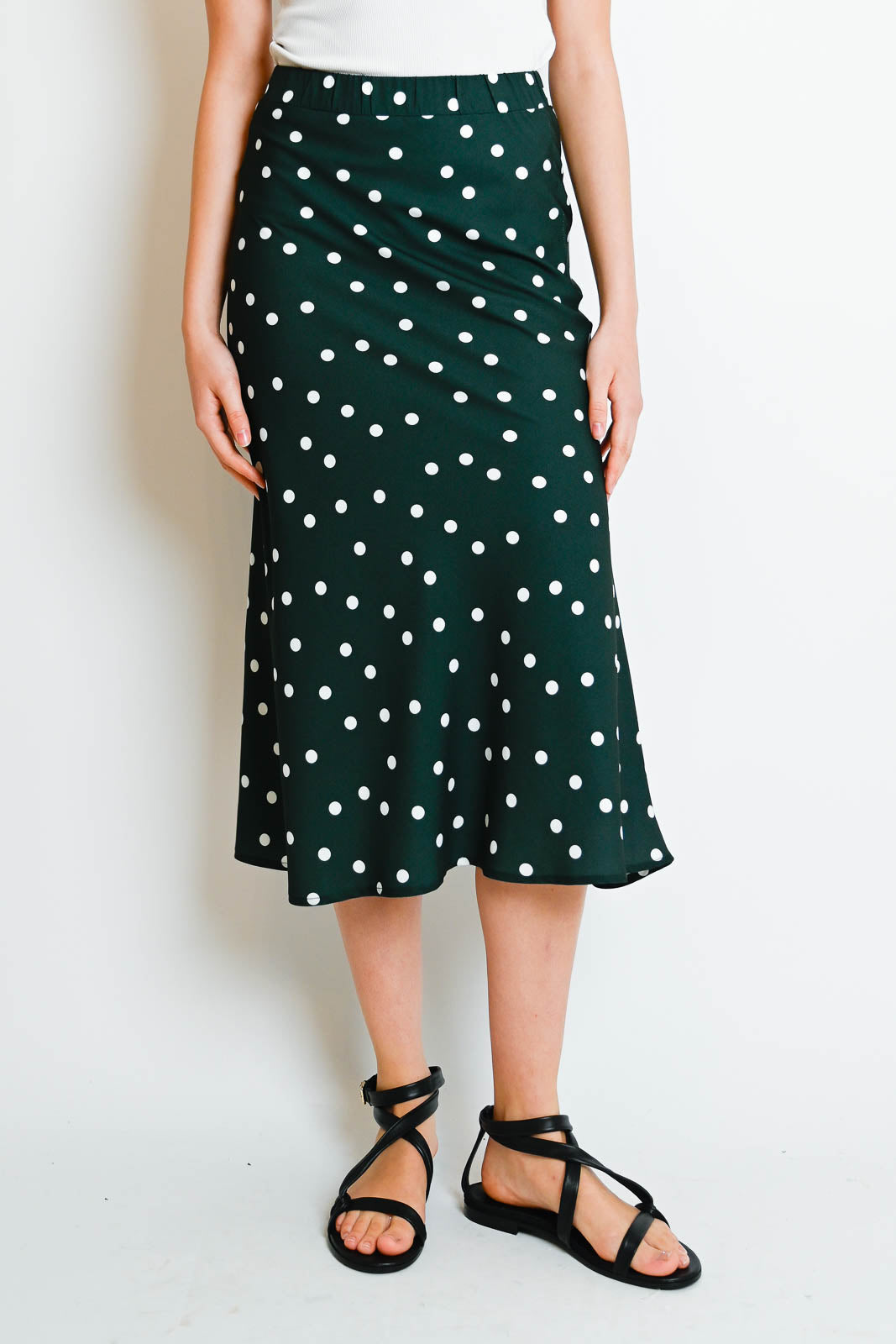 Atelier 1985, Rocke Erika in Tupfen Flaschengrün