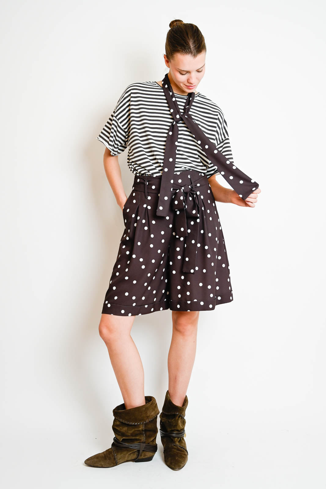 Atelier 1985, Shorts Amy in Tupfen Braun